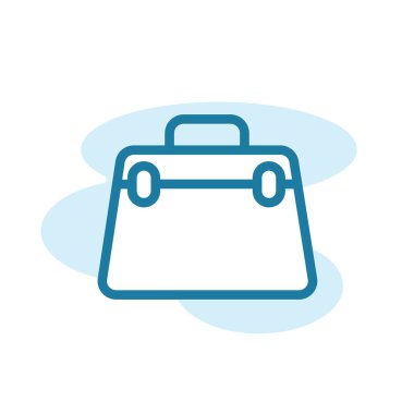 Evrak çantası simgesi tasarım şablonunun vektör illüstrasyonu