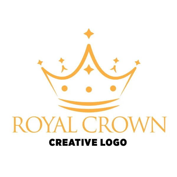 Illustration Vector Graphic Crown Logo Vector — Stok Vektör