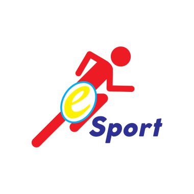 E spor logosunun İllüstrasyon Vektörü grafiği