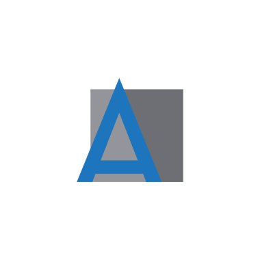 Alfabe harfi logosunun İllüstrasyon Vektörü grafiği