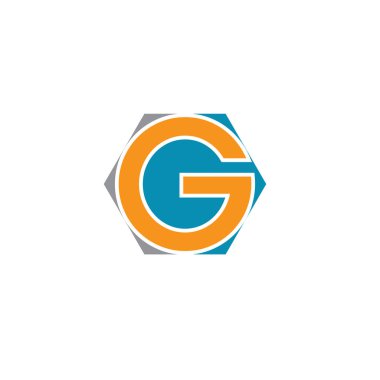 Alfabe harfi logosunun İllüstrasyon Vektörü grafiği