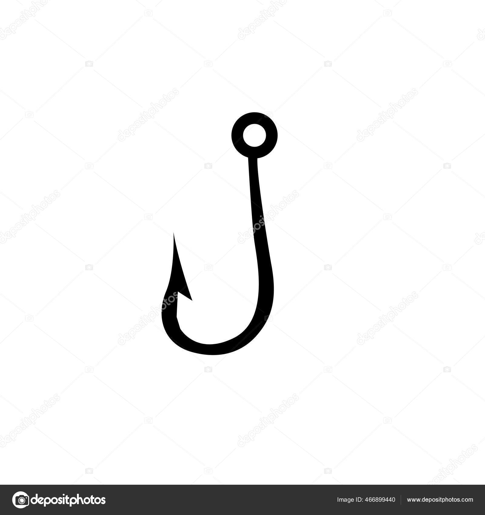 Illustration Vector Graphic Fishing Hook Icon Design Template Stock Vector  by ©Sumberejeki 466899440