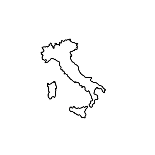 Illustrazione Grafica Vettoriale Italia Mappa Icona Illustrazione Modello Design — Vettoriale Stock