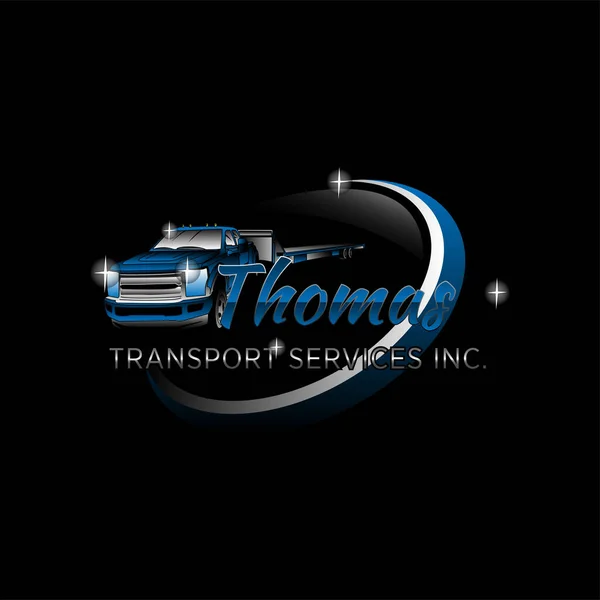 Ulaşım şirketi logosunun İllüstrasyon Vektörü grafiği