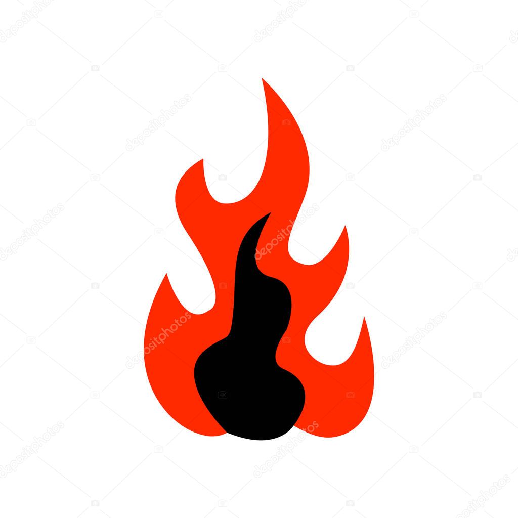 Illustration Vector graphic of fire logo design