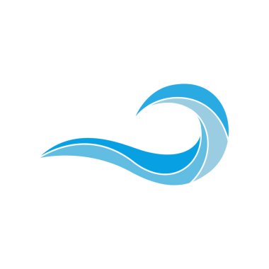 Sıçrama logosu çizelgesi, akış, sörf, su vs. için uygun.