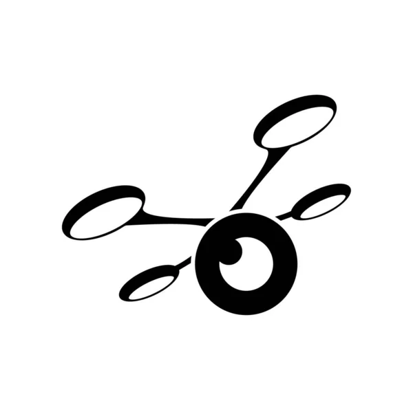 无人机标识设计的说明性矢量图形 — 图库矢量图片