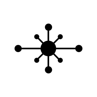 Küresel ağ simgesi tasarımının İllüstrasyon Vektörü grafiği