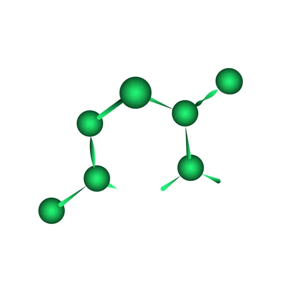 Ilustrační Vektorová Grafika Návrhu Struktury Molekuly — Stockový vektor