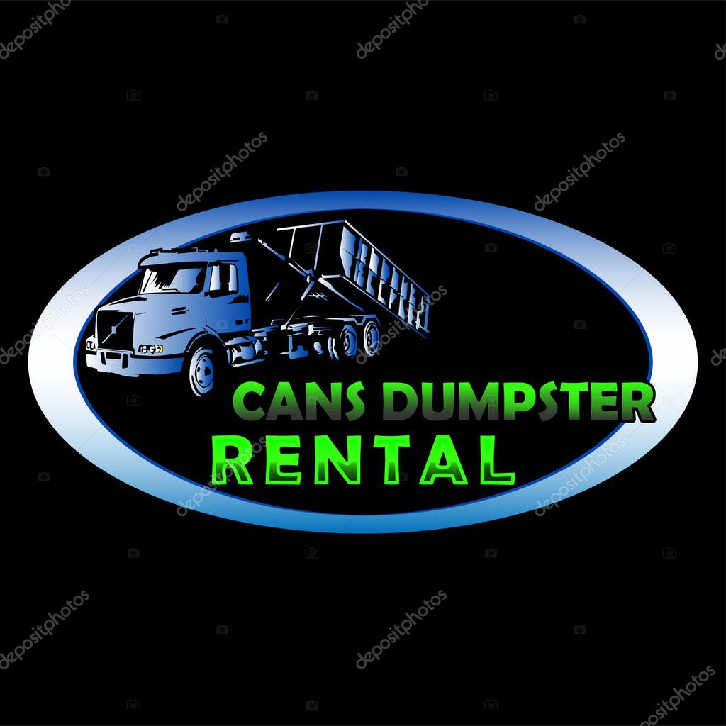 Illustration Vector graphic of dumpster truck design