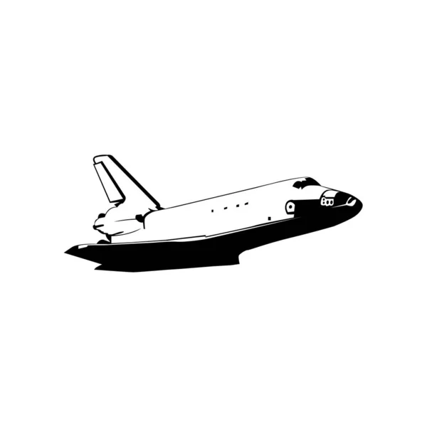 Illustration Vektorgrafik Des Shuttle Flugzeugdesigns — Stockvektor