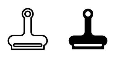 Ataç simgesi illüstrasyon vektör tasarım şablonu 