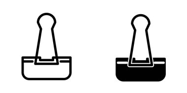 Ataç simgesi illüstrasyon vektör tasarım şablonu 