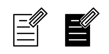 Ataç simgesi illüstrasyon vektör tasarım şablonu 