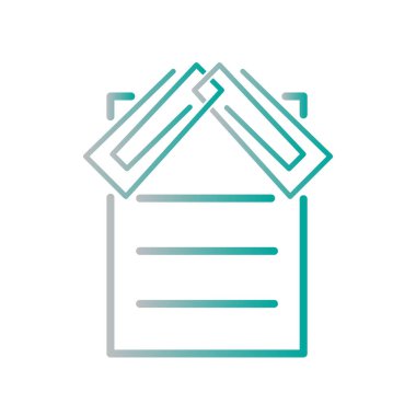 Ataç simgesi illüstrasyon vektör tasarım şablonu 