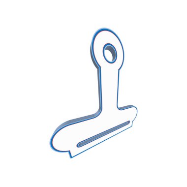 Ataç simgesi illüstrasyon vektör tasarım şablonu