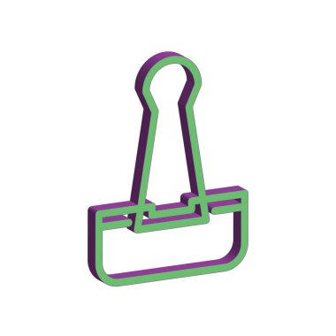 Ataç simgesi illüstrasyon vektör tasarım şablonu