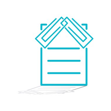 Ataç simgesi illüstrasyon vektör tasarım şablonu 