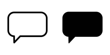 Kabarcık Konuşma simgesi tasarım şablonunun Görüntü Vektörü Grafiği