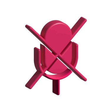 Mic simge illüstrasyon vektör tasarım şablonu