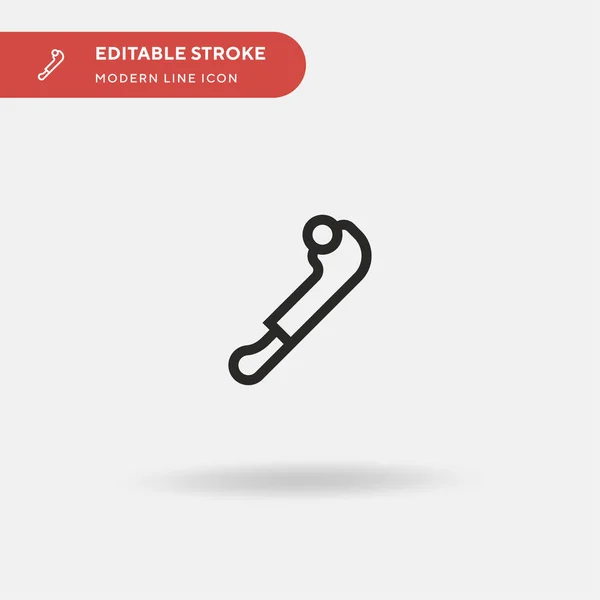 Hammer Einfaches Vektor Symbol Illustration Symbol Design Vorlage Für Web — Stockvektor