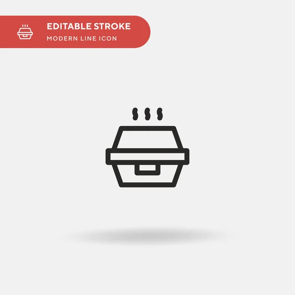 Lieferbox Einfaches Vektor Symbol Illustration Symbol Design Vorlage Für Web — Stockvektor