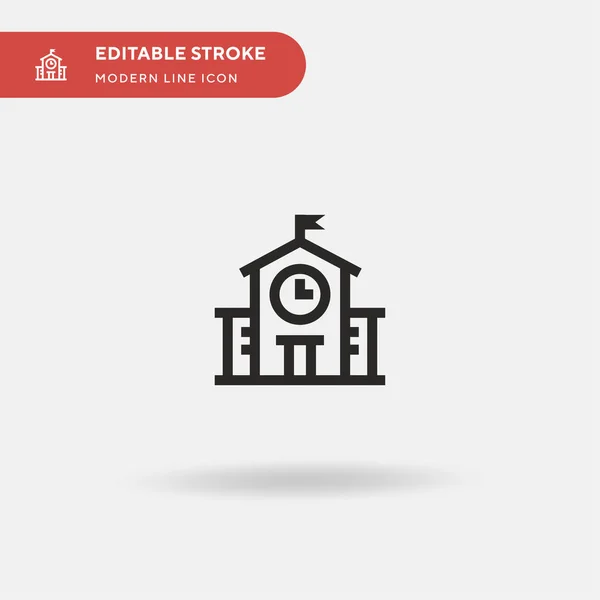 Architecture And City Simple vector icon. Illustration symbol design template for web mobile UI element. Perfect color modern pictogram on editable stroke. Architecture And City icons for your — Stock Vector