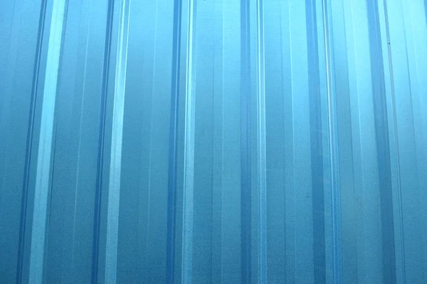 Cerrar Superficie Hoja Azul Del Cinc Con Reflexión Ligera Arriba — Foto de Stock