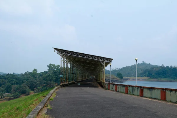 Pannelli Solari Banasura Sagar Dam Wayanad Kerala Concetto Energia Naturale — Foto Stock