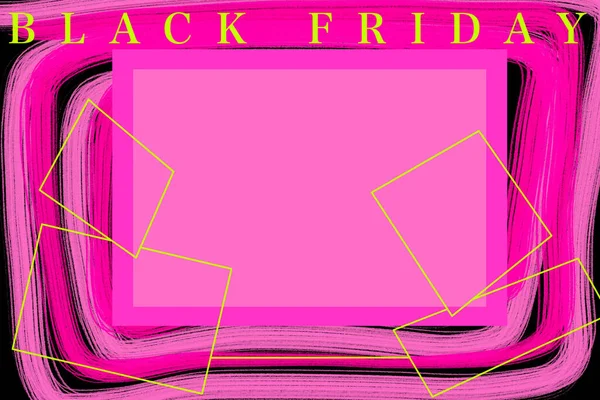 Black Friday Sale Banner Black Friday Background Illustration Poster Logo — Stock Photo, Image