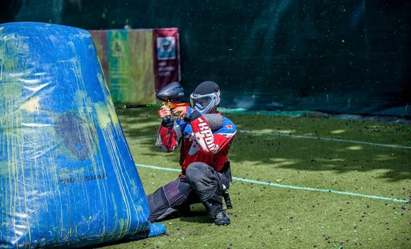 Russia Stavopol 2018 Federazione Russa Paintball Fase Competizioni Qualificazione Nel — Foto Stock