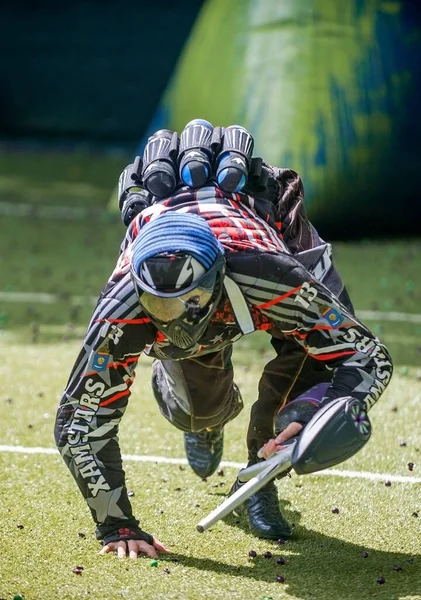 Russia Stavopol 2018 Federazione Russa Paintball Fase Competizioni Qualificazione Nel — Foto Stock