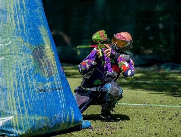 Russia Stavopol 2018 Federazione Russa Paintball Fase Competizioni Qualificazione Nel — Foto Stock