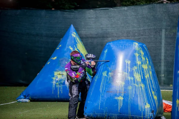 Russia Stavopol 2018 Federazione Russa Paintball Fase Competizioni Qualificazione Nel — Foto Stock