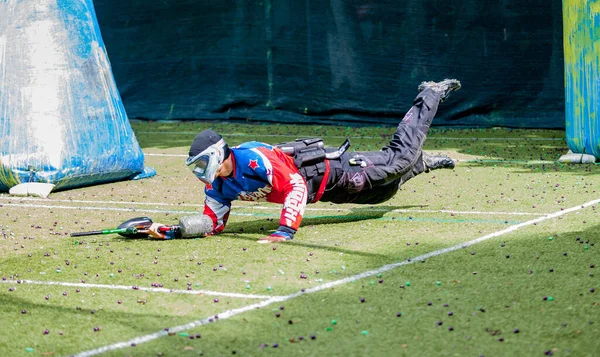 Russia Stavopol 2018 Federazione Russa Paintball Fase Competizioni Qualificazione Nel — Foto Stock