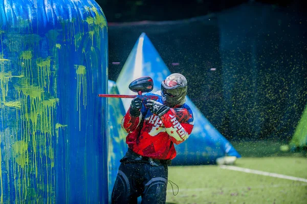 Russia Stavopol 2018 Federazione Russa Paintball Fase Competizioni Qualificazione Nel — Foto Stock