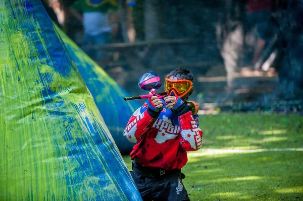 Ρωσία Σταβόπολη 2018 Ρωσική Ομοσπονδία Paintball Στάδιο Προκριματικοί Αγώνες Στον — Φωτογραφία Αρχείου