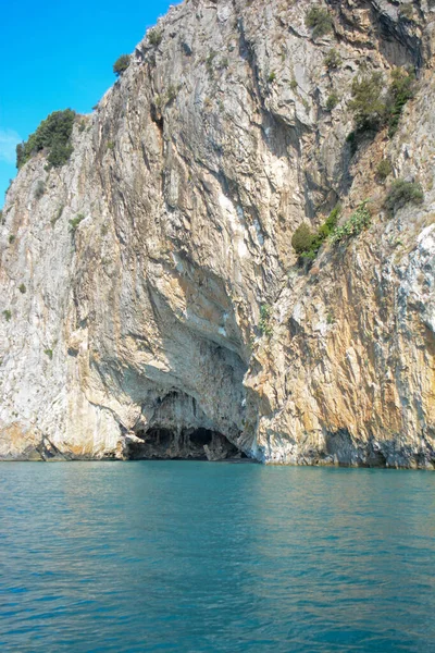 Cliffs Italianos Únicos Espetaculares Vista Rara Palinuro Itália — Fotografia de Stock