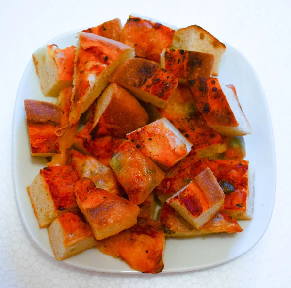 Pizza as finger food — Stock Photo, Image