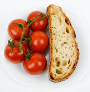 Akdeniz diyeti ekmek ve domates