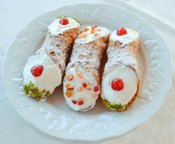 Cannoli siciliani 1 — Foto Stock