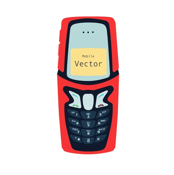 Teléfono móvil Nokia 5210 — Vector de stock