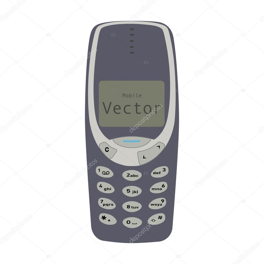 Vecchio telefono cellulare — Vettoriali Stock © Gaidenko ...