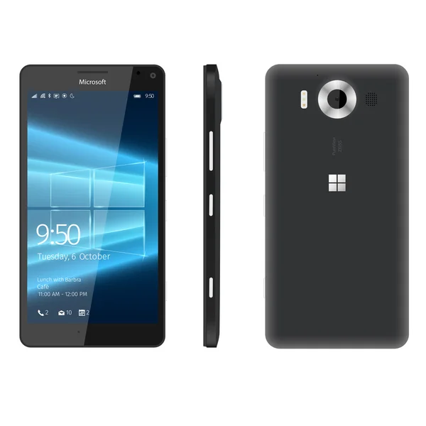 Windows Phone Lumia 950, 950xl — Vettoriale Stock