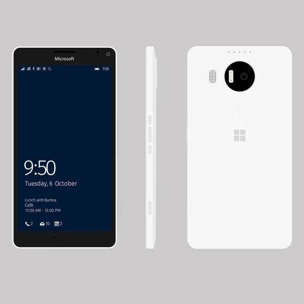 Windows Phone Lumia 950, 950xl —  Vetores de Stock