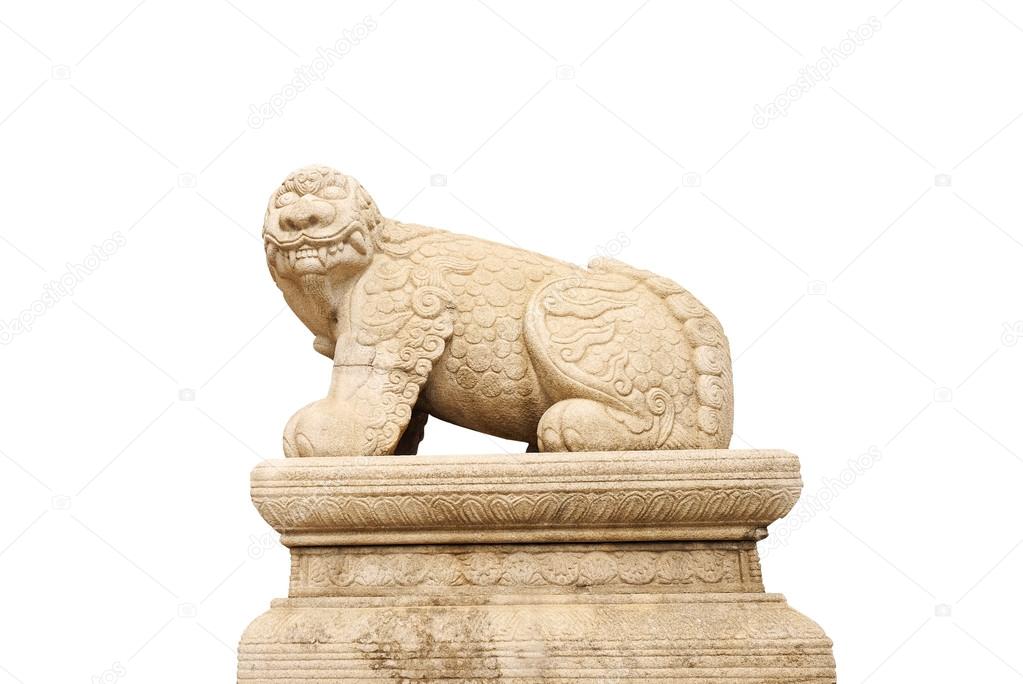 Haechi,Statue of a mythological lion-like animal at Gyeongbokgun