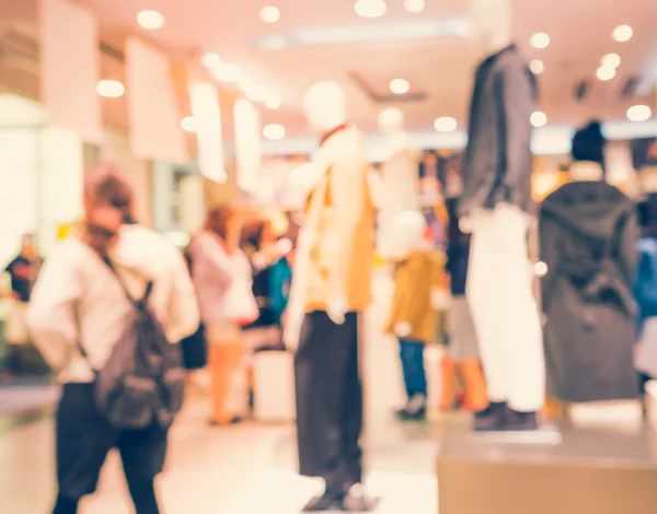 Verschwommener Hintergrund - Einkaufszentrum und Kunde. — Stockfoto