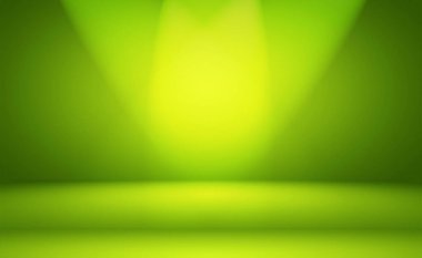 Lüks düz yeşil gradyan soyut stüdyo arkaplan boş oda metin ve resim için yer