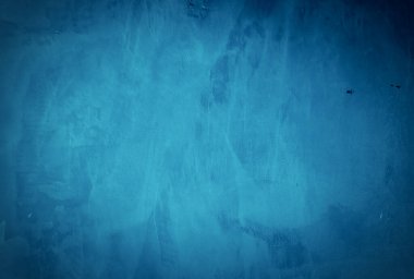 Eski grunge mavi beton desen duvar arkaplanı vignette ile.