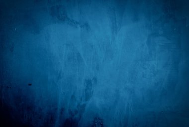 Eski grunge mavi beton desen duvar arkaplanı vignette ile.
